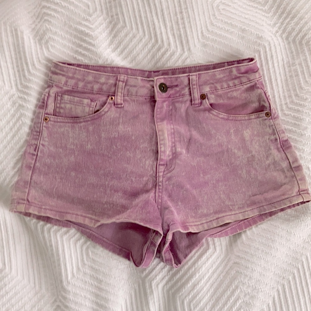 Forever 21 Purple Denim Shorts